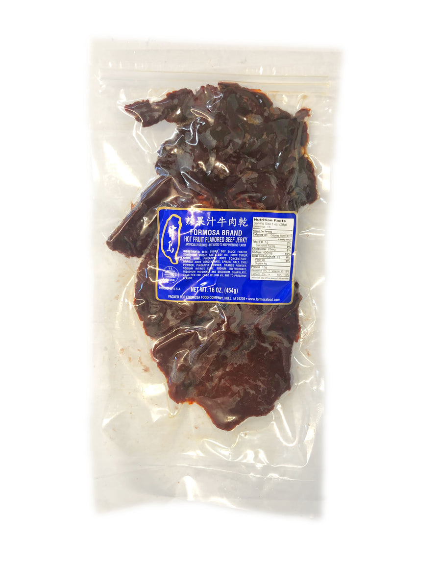 Formosa Hot Fruit Flavored Beef Jerky Formosa Food Company Inc.